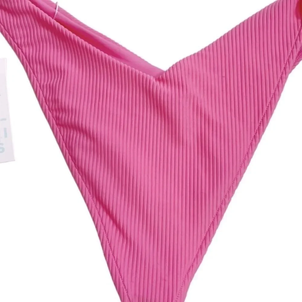 FRANKIE'S BIKINIS Enzo Cheeky Bikini Bottom Cherub Women's Ribbed Size L…